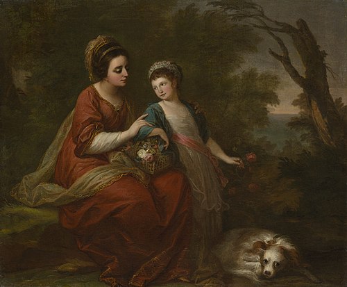 Mrs. Hugh Morgan and Her Daughter, 1771, Angelica Kauffmann