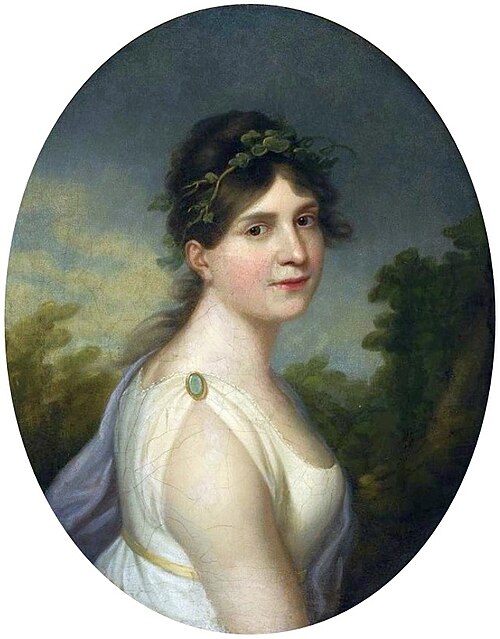 Portrait de Krystyna Miaskowska née Rychłowska., 1790, Angelica Kauffmann