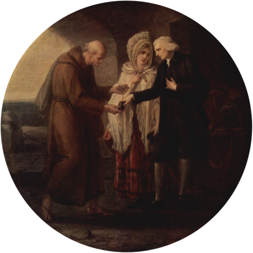 Monk from Calais, 1773, Angelica Kauffmann