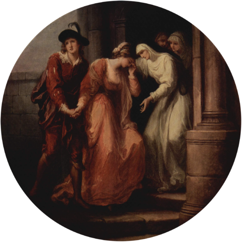 Les Adieux d'Abélard et Héloïse, 1780, Angelica Kauffmann