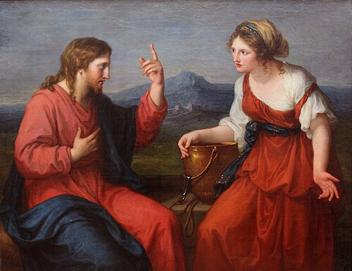 Jésus et la Samaritaine au puits, 1796, Angelica Kauffmann