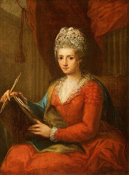 Self-portrait (after Kauffman), 1764, Angelica Kauffmann