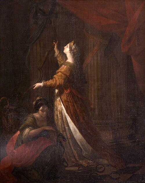 Penelope taking down the Bow of Ulysses, 1768, Angelica Kauffmann