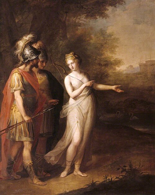 Venus directing Aeneas and Achates to Carthage, 1768, Angelica Kauffmann