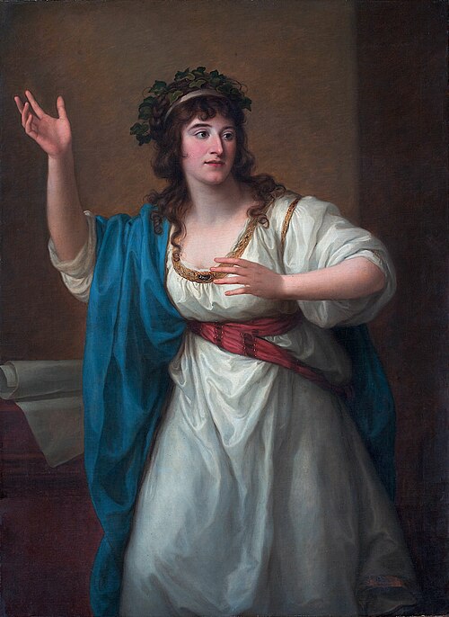 Portrait of the Impromptu Virtuoso Teresa Bandettini-Landucci of Lucca, 1794, Angelica Kauffmann