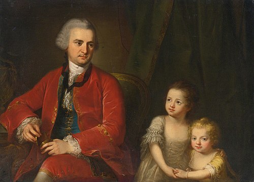 Portrait of John Apthorp of Boston and his Daughters, 1764, Angelica Kauffmann