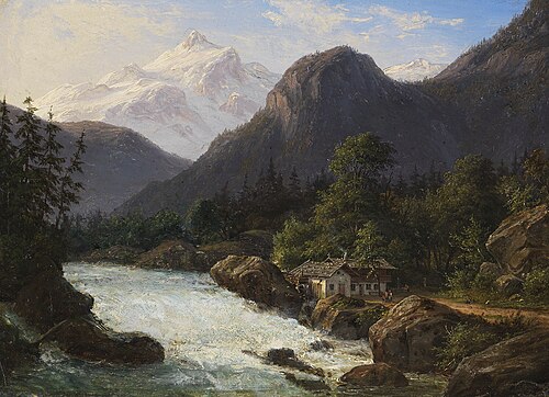 Tyrolean mountains, 1840, F.C. Kiærskou