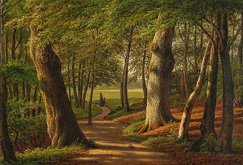 The woods by Hellebæk, 1885, F.C. Kiærskou