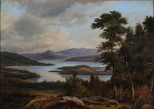 From Starnberger Lake, 1850, F.C. Kiærskou