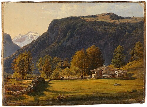 Tyrolean Landscape, 1843, F.C. Kiærskou