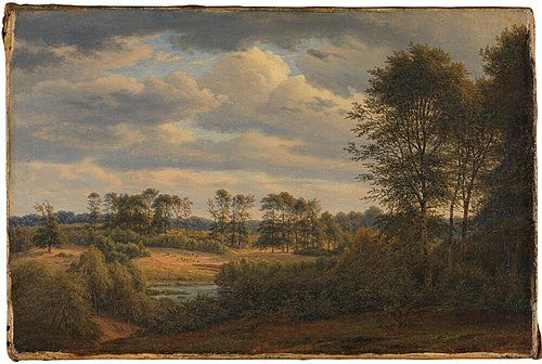 At Bøllemose, Jægersborg, 1850, F.C. Kiærskou