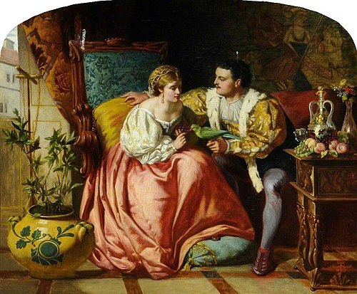 Henry VIII and Anne Boleyn, 1865, David Wilkie Wynfield
