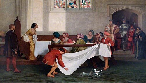 The Arrest of Anne Boleyn at Greenwich, 1872, David Wilkie Wynfield