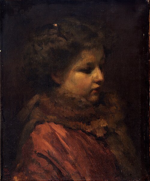 Study Head of a Young Girl, 1912, Frans Schwartz