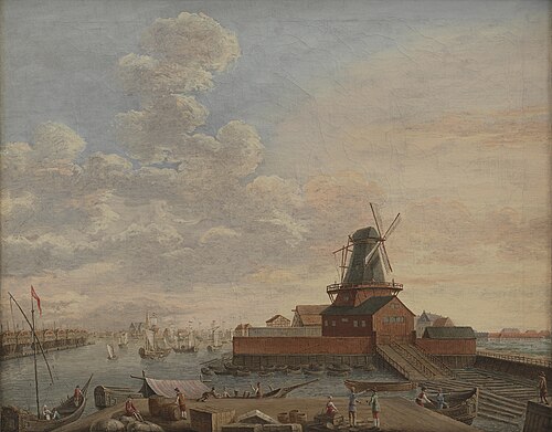 The Naval Dockyards at Christianshavn, 1754, Giovanni Antonio Cesari