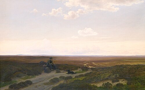 View of  Pårup Moors near Silkeborg, Jutland, 1868, Hans Gabriel Friis