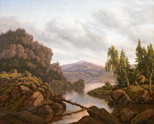 Mountain landscape., 1840, Heinrich Buntzen