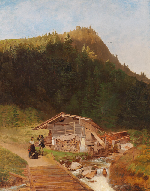 Scene from the Inntal in Bavaria., 1840, Heinrich Buntzen