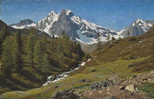 An Alpine Torrent in the Spring, , Henrik Gamst Jespersen