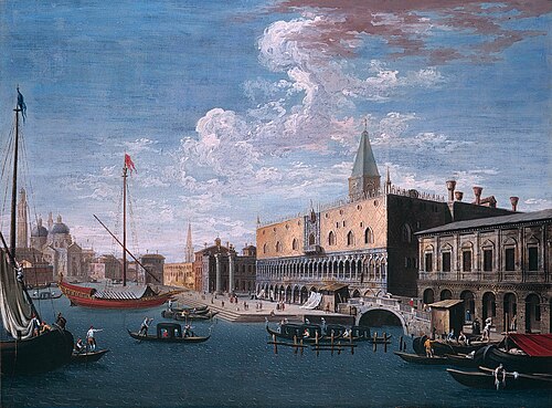 View of the Molo and the Doge’s Palace from the Canal, 1750, Jacopo Fabris