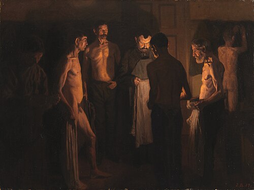 Bedtime at the Shelter, 1901, Jens Birkholm