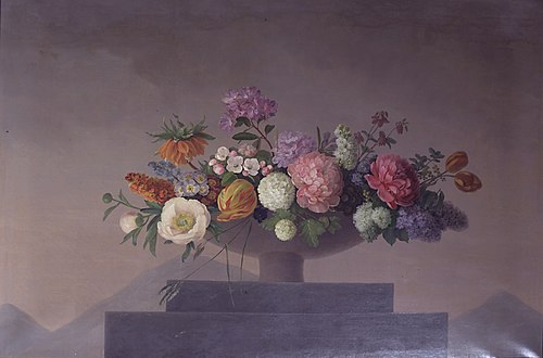 Blomster i en skål, 1831, Johannes Ludvig Camradt