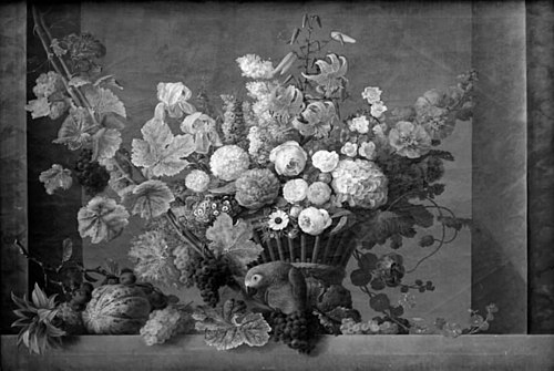 Blomsterstykke, 1821, Johannes Ludvig Camradt