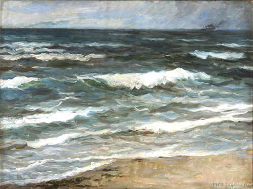 A coastal scenery from Skagen., 1910, Johannes Wilhjelm