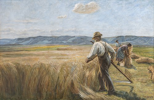 Harvest workers, 1927, Johannes Wilhjelm