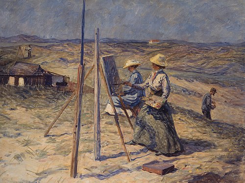 Malerinder på Skagen, 1912, Johannes Wilhjelm