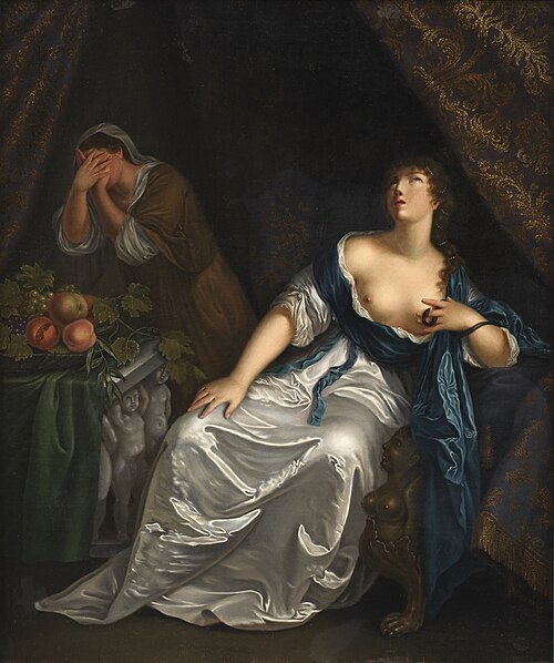 The death of Cleopatra, 1813, Julie Lütken