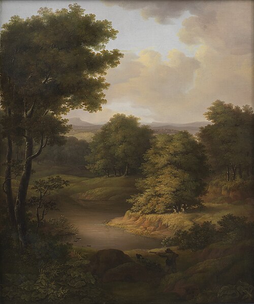 Duck Shooting in a Wooded Landscape, 1813, Julie Lütken