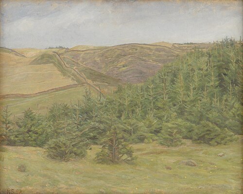 Svanninge Hills, Funen, 1898, Karl Schou