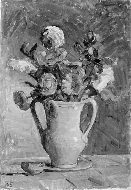 Blomster i en vase, 1926, Karl Schou