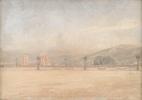 Piazzale Michelangelo near Florence, 1910, Karl Schou
