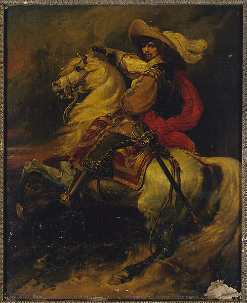 Portrait équestre de Josias, Comte de Rantzau (1609-1650), maréchal de France, 1834, Jean Alaux