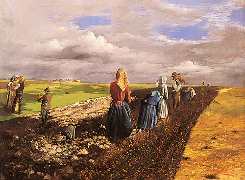 The Potato Harvest, 1901, János Pentelei Molnár