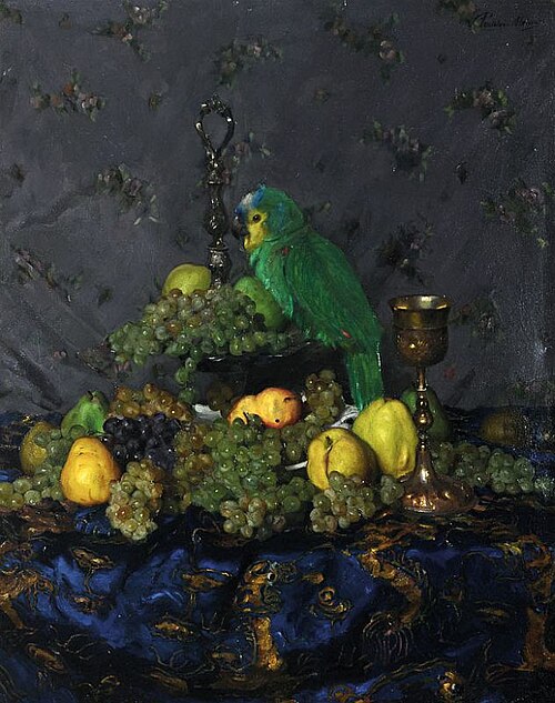 Still-life with Parrot, , János Pentelei Molnár