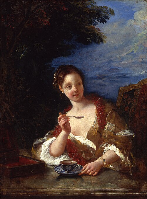 Young Woman Drinking Coffee, 1723, François de Troy