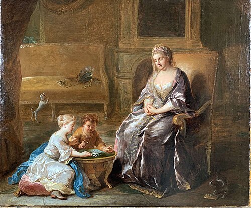 Le jeu du pousse-épingle, 1720, François de Troy