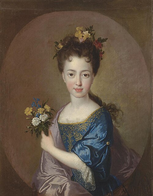 Half-length portrait of Princess Louisa Stuart as a young girl, 1700, François de Troy