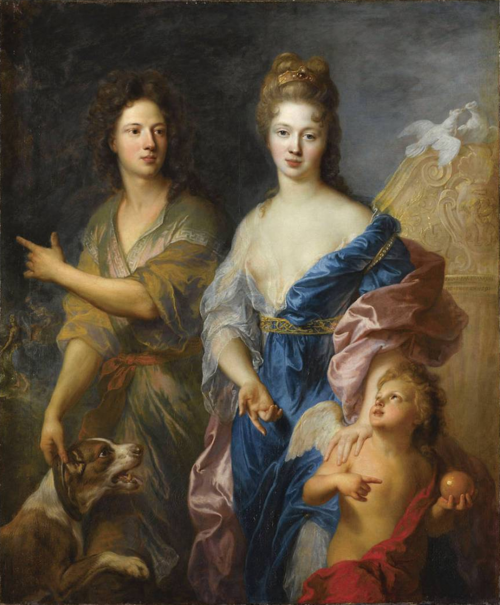 Portrait d'un couple en Vénus et Pâris, 1691, François de Troy
