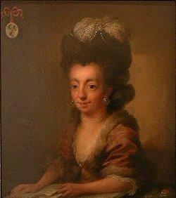 Portrait of Juliana Cornelia de Lannoy (1738-1782), Dutch writer, 1778, Niels Rode