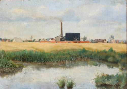 An industrial landscape, 1893, Ole Pedersen