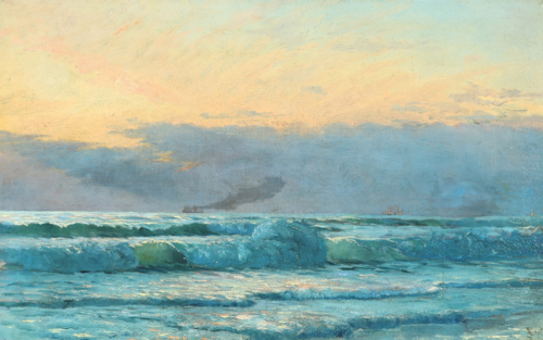 After sunset., 1880, Ole Pedersen