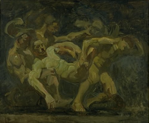 The Fight for the Corpse of Patroclus, 1907, Oluf Hartmann