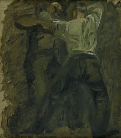 Two Men Fighting, 1902, Oluf Hartmann