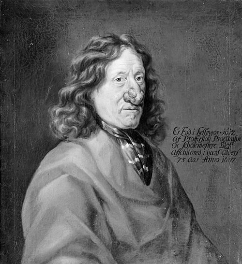 Prokurator og skolemester i Helsingør, Lars Berthelsen, 1687, Peder Andersen
