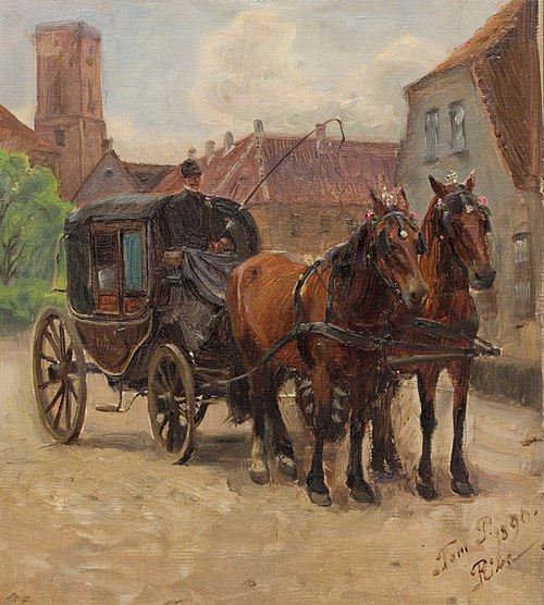 Bryllupskareten, Ribe, 1890, Tom Petersen