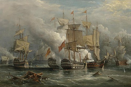 The battle of St. Vincent, 1881, Richard Brydges Beechey